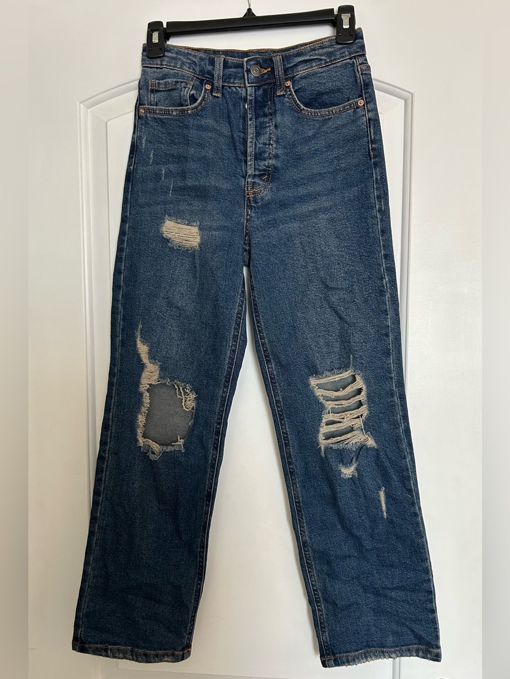 High Rise Distressed Jeans